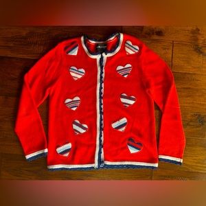 Vintage Sag Harbor Women's Heart Sweater